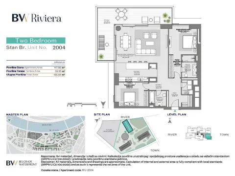 Sale, three bedroom apartment, 153m², Beograd Na Vodi, Beograd - image 4