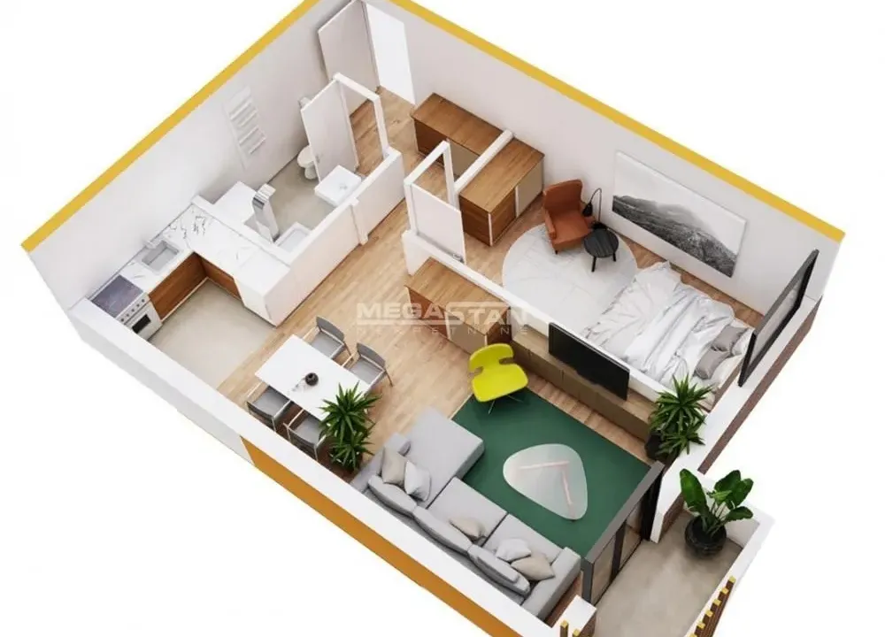 Sale, two bedroom apartment, 51m², Centar, Pančevo
