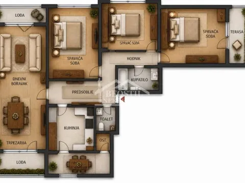Sale, four bedroom apartment, 109m², Vračar Hram, Vračar Sve Podlokacije - image 1
