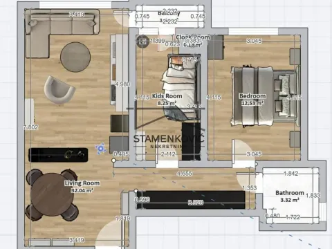 Prodaja, dvosoban stan, 59m², Železnička Stanica, Novi Sad Sve Podlokacije - image 11