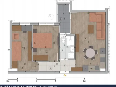 Prodaja, dvosoban stan, 52m², Medijana, Niš - image 4