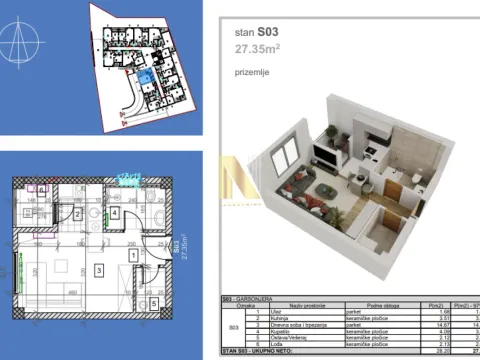 Prodaja, garsonjera, 27m², Salajka, Novi Sad Sve Podlokacije - image 2