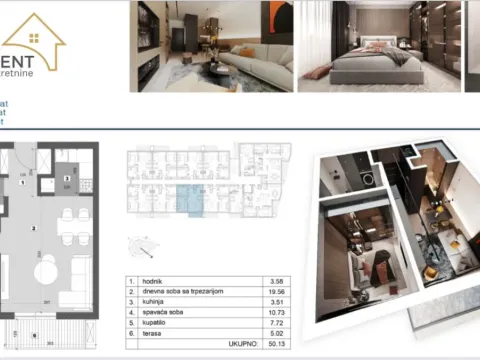 Sale, two bedroom apartment, 50m², Stari Banovci, Stara Pazova - image 3