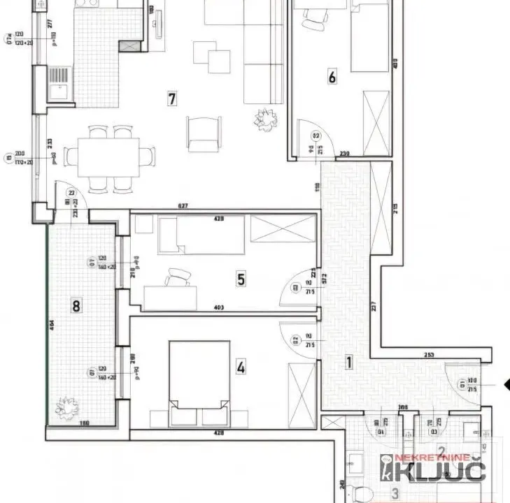 Prodaja, četvorosoban stan, 87m², Bulevar patrijarha Pavla, Novi Sad Sve Podlokacije