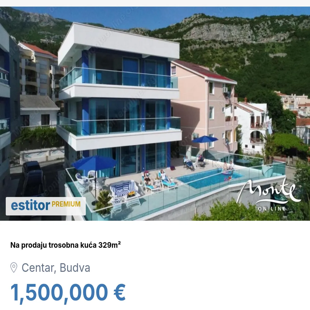 Sale, house, 329m², Centar, Budva