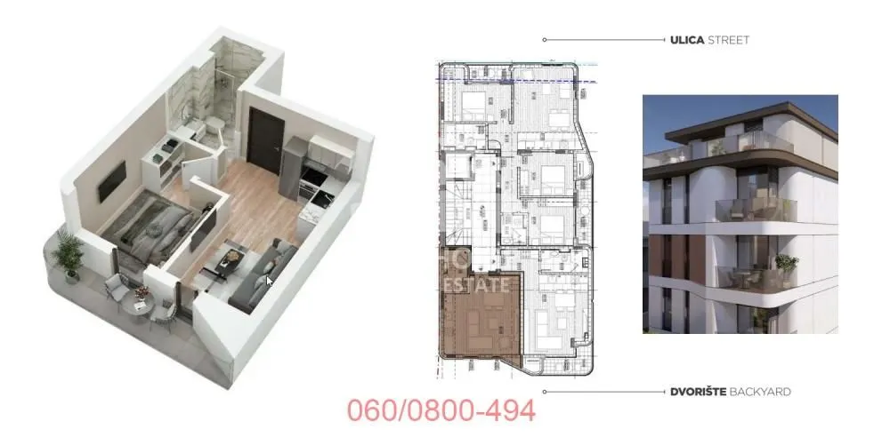 Prodaja, dvosoban stan, 34m², Lekino Brdo, Voždovac Sve Podlokacije