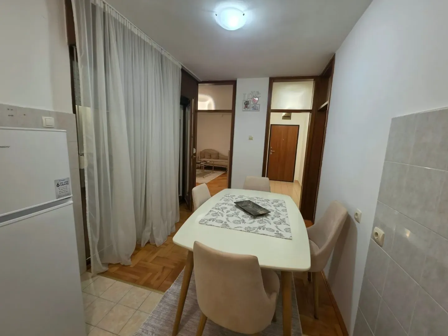 Rent, one bedroom apartment, 60m², Blok 6, Podgorica