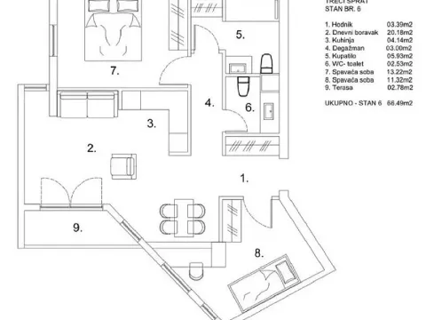 Prodaja, trosoban stan, 66m², Zira, Zvezdara Sve Podlokacije - image 2