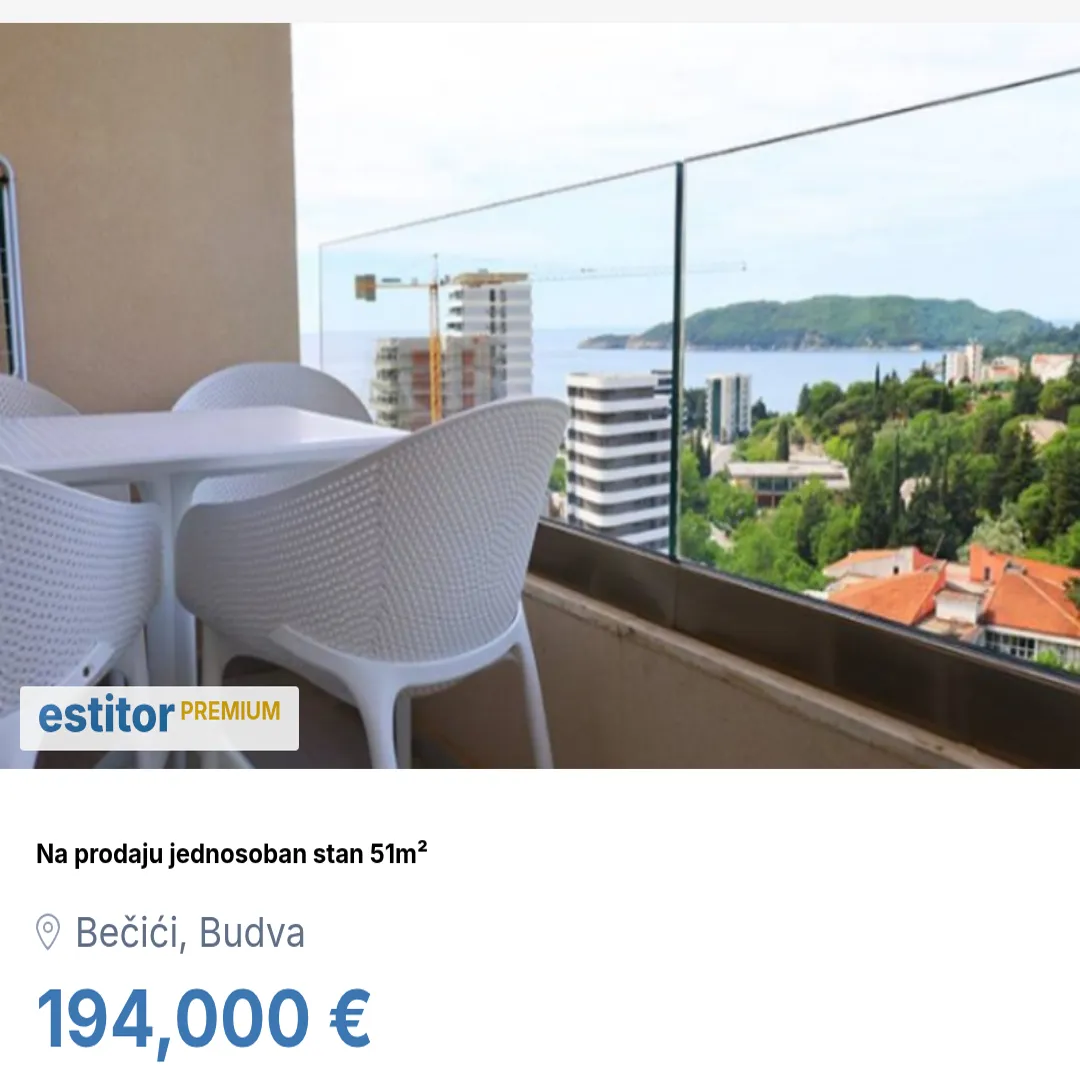 Sale, one bedroom apartment, 51m², Bečići, Budva