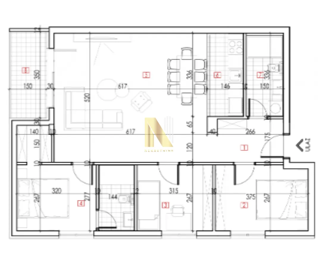 Prodaja, četvorosoban stan, 85m², Karagača, Petrovaradin