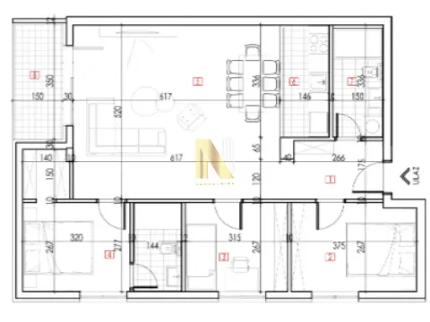 Sale, four bedroom apartment, 85m², Karagača, Petrovaradin - image 3