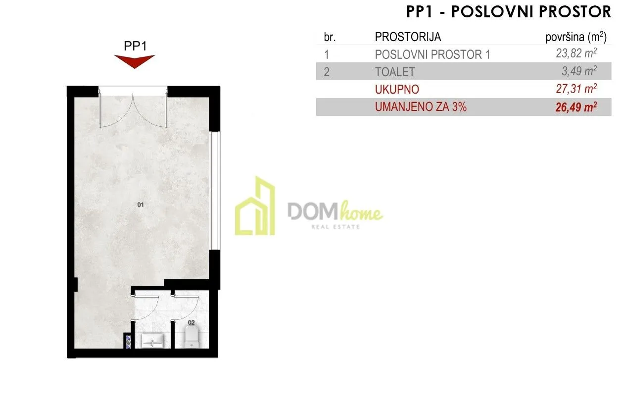 Sale, office space, 26m², Momišići, Podgorica