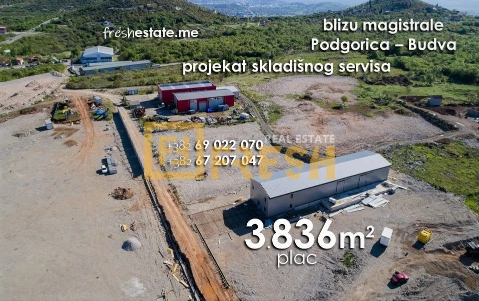 Sale, land lot, 3836m², Kokoti, Podgorica
