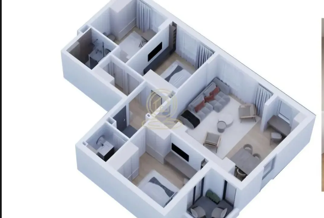 Sale, three bedroom apartment, 74m², Medijana, Niš