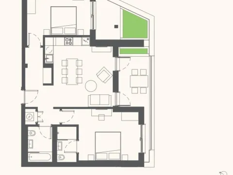 Prodaja, dvosoban stan, 93m², Tivat, Crna Gora - image 19