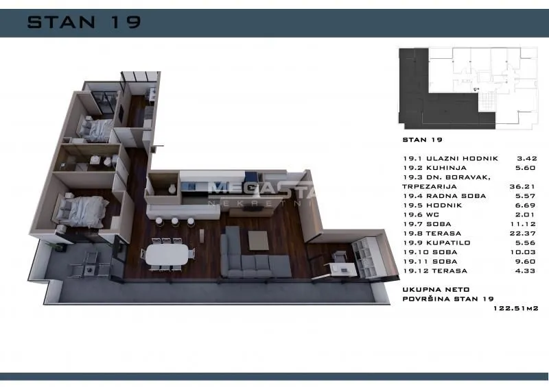Prodaja, četvorosoban stan, 122m², Cvetkova Pijaca, Zvezdara Sve Podlokacije