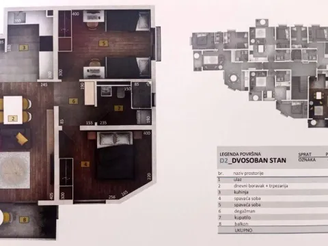 Prodaja, dvosoban stan, 61m², Polje, Bar - image 20