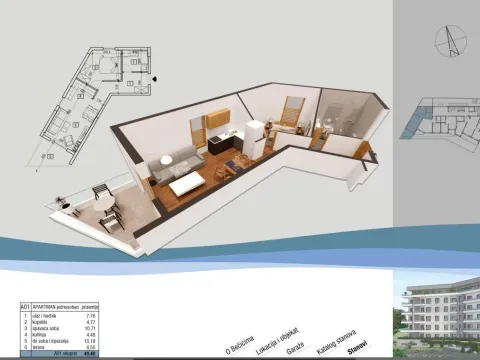 Sale, one bedroom apartment, 45m², Bečići, Budva - image 16