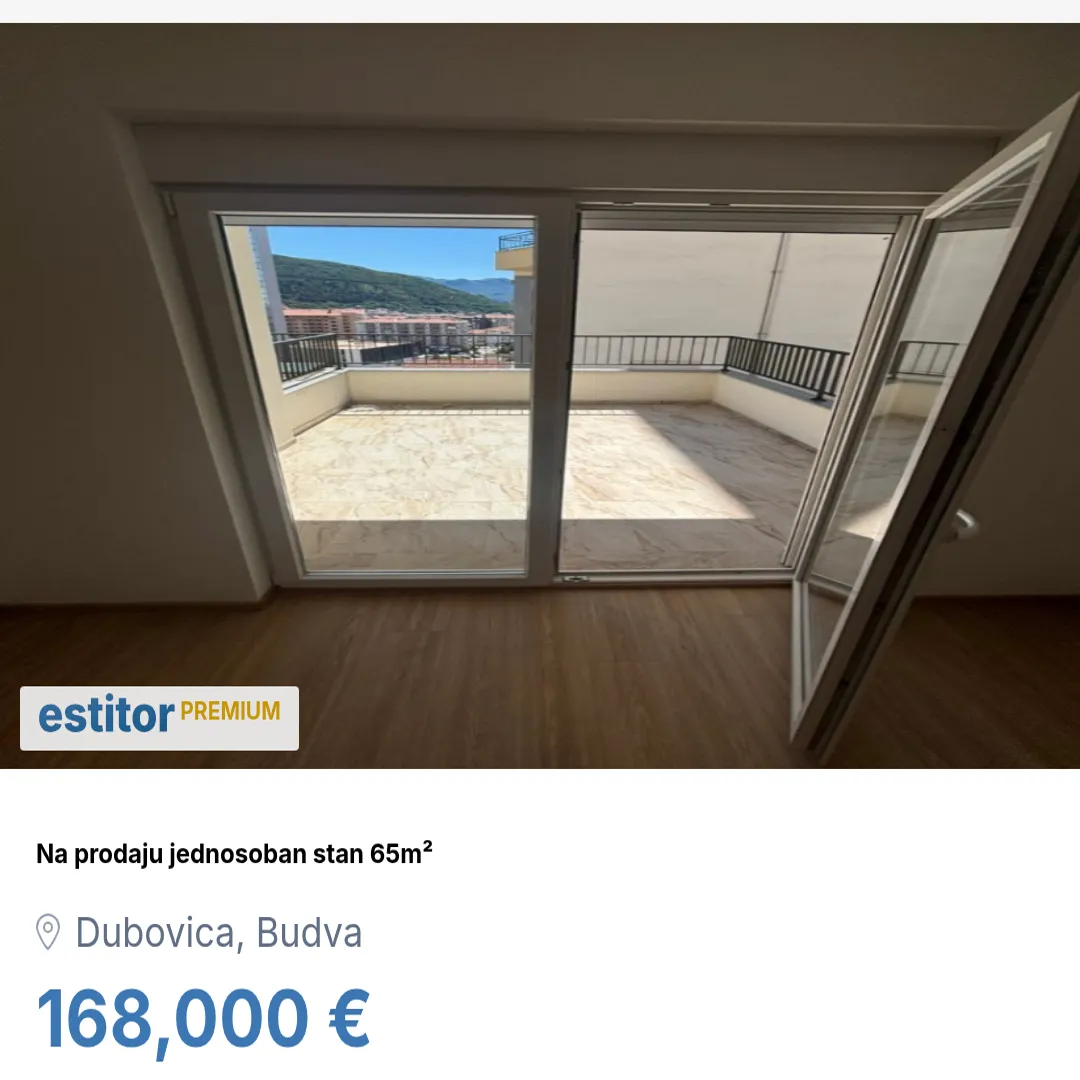 Sale, one bedroom apartment, 65m², Dubovica, Budva