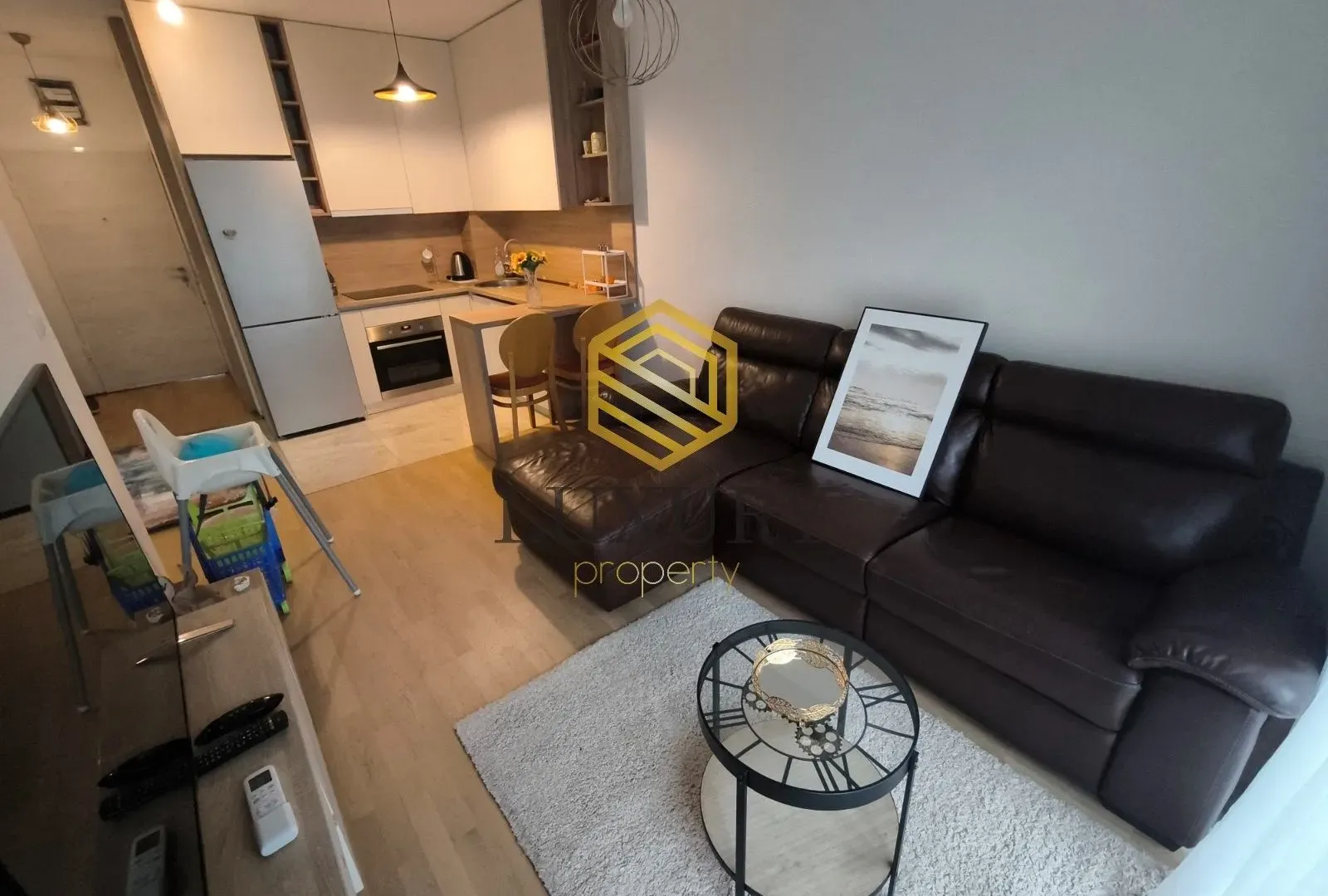 Rent, one bedroom apartment, 37m², Central Point, Podgorica