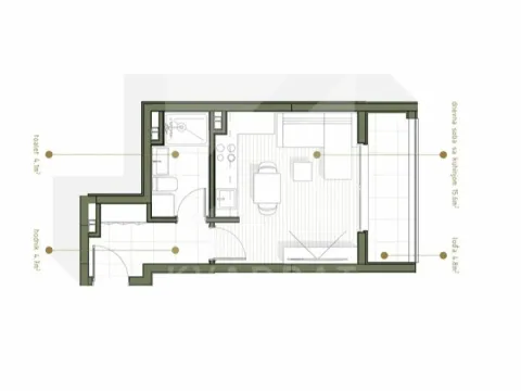Osma crtež stana sa rasporedom prostorija i dimenzijama. - image 5