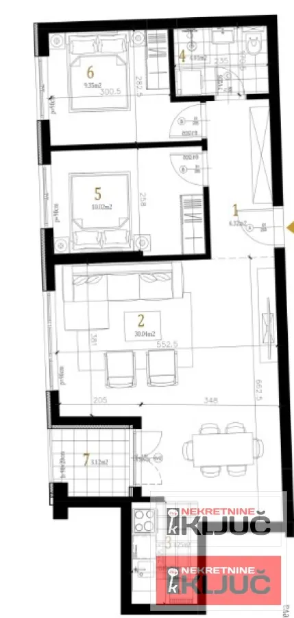 Prodaja, trosoban stan, 65m², Petrovaradin, Novi Sad