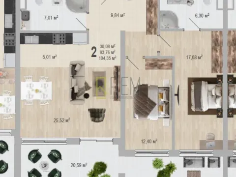 Prodaja, dvosoban stan, 85m², Bečići, Budva - image 10