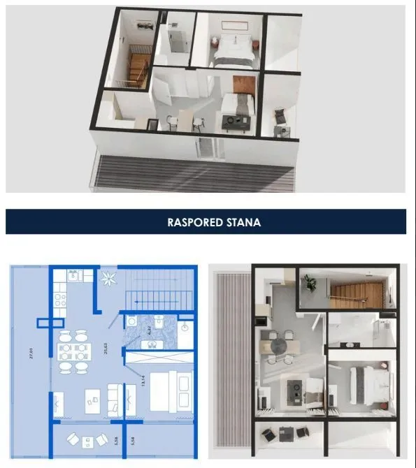Sale, one bedroom apartment, 83m², Tivat, Crna Gora