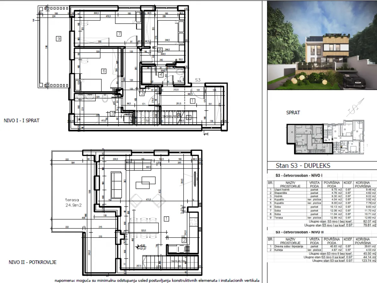 Prodaja, četvorosoban stan, 124m², Sremska Kamenica, Petrovaradin