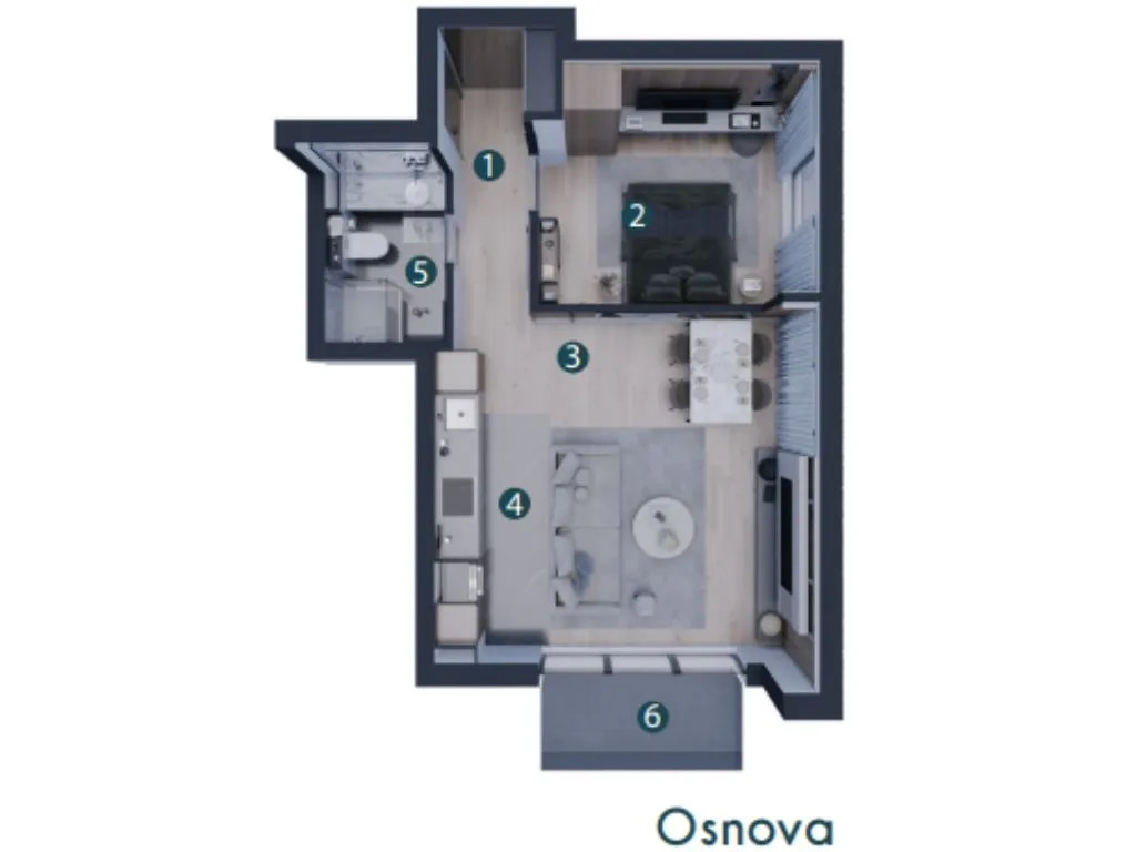 Prodaja, dvosoban stan, 50m², Altina, Beograd