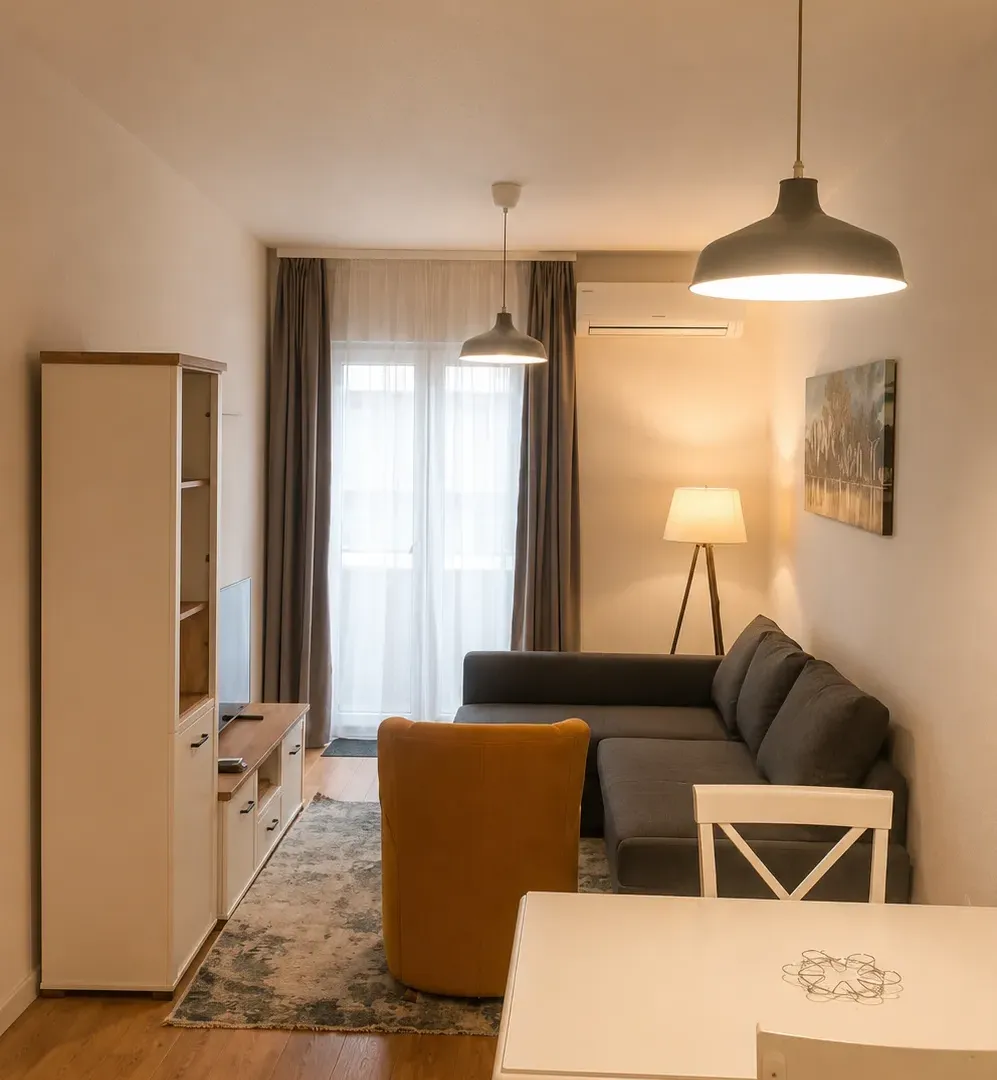 Rent, one bedroom apartment, 47m², Central Point, Podgorica