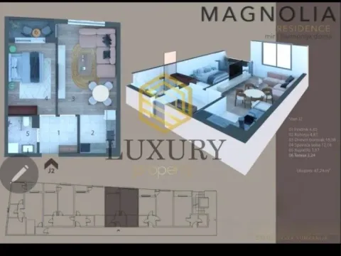 Prodaja, jednosoban stan, 47m², Zabjelo, Podgorica - image 2