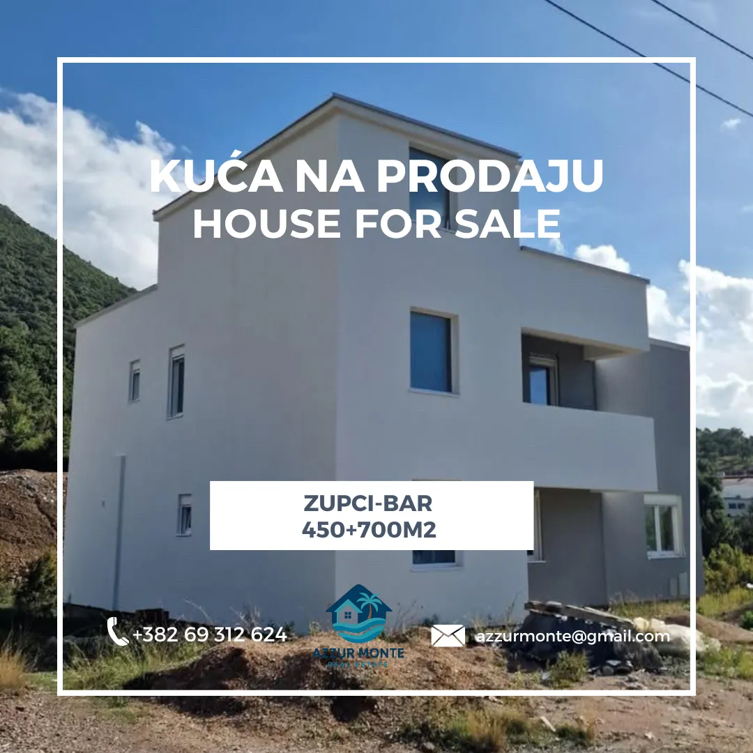 Prodaja, kuća, 450m², Župci, Bar