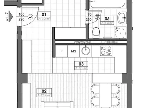 Prodaja, stan, 38m², Tivat, Crna Gora - image 13