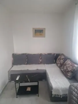Living room with a corner sofa and a coffee table. - image 6