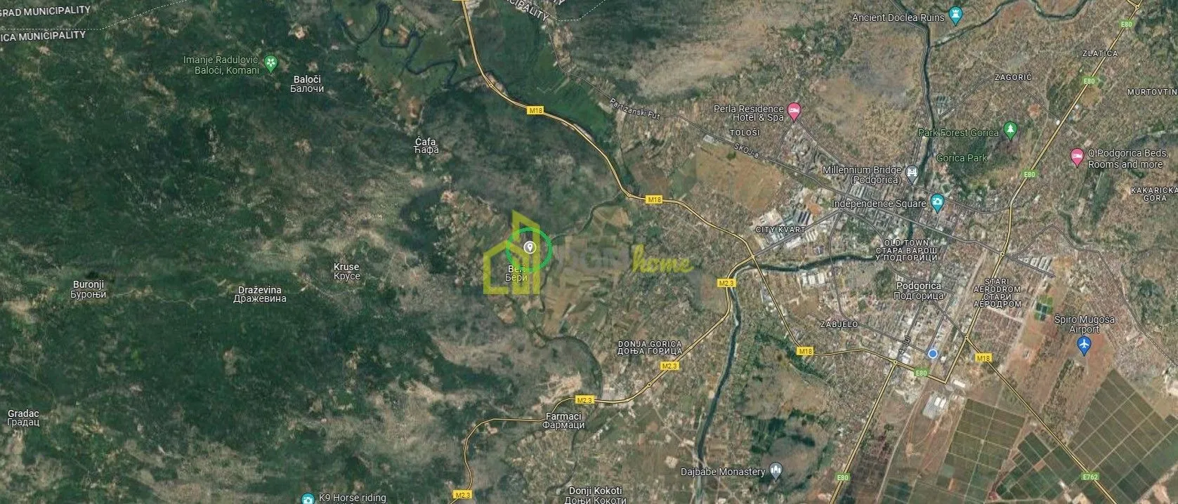 Prodaja, plac, 4104m², Beri, Podgorica