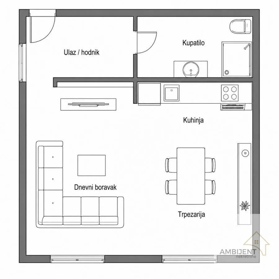 Sale, one bedroom apartment, 27m², Dušanovac, Voždovac Sve Podlokacije