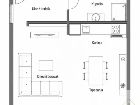Sale, one bedroom apartment, 27m², Dušanovac, Voždovac Sve Podlokacije - image 6