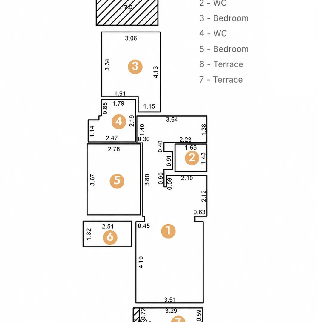 Prodaja, dvosoban stan, 69m², Bečići, Budva