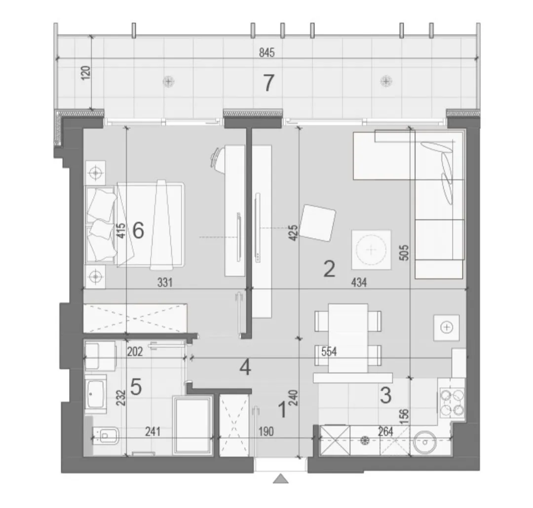 Sale, two bedroom apartment, 59m², Novi Beograd Blok 25, Novi Beograd Sve Podlokacije