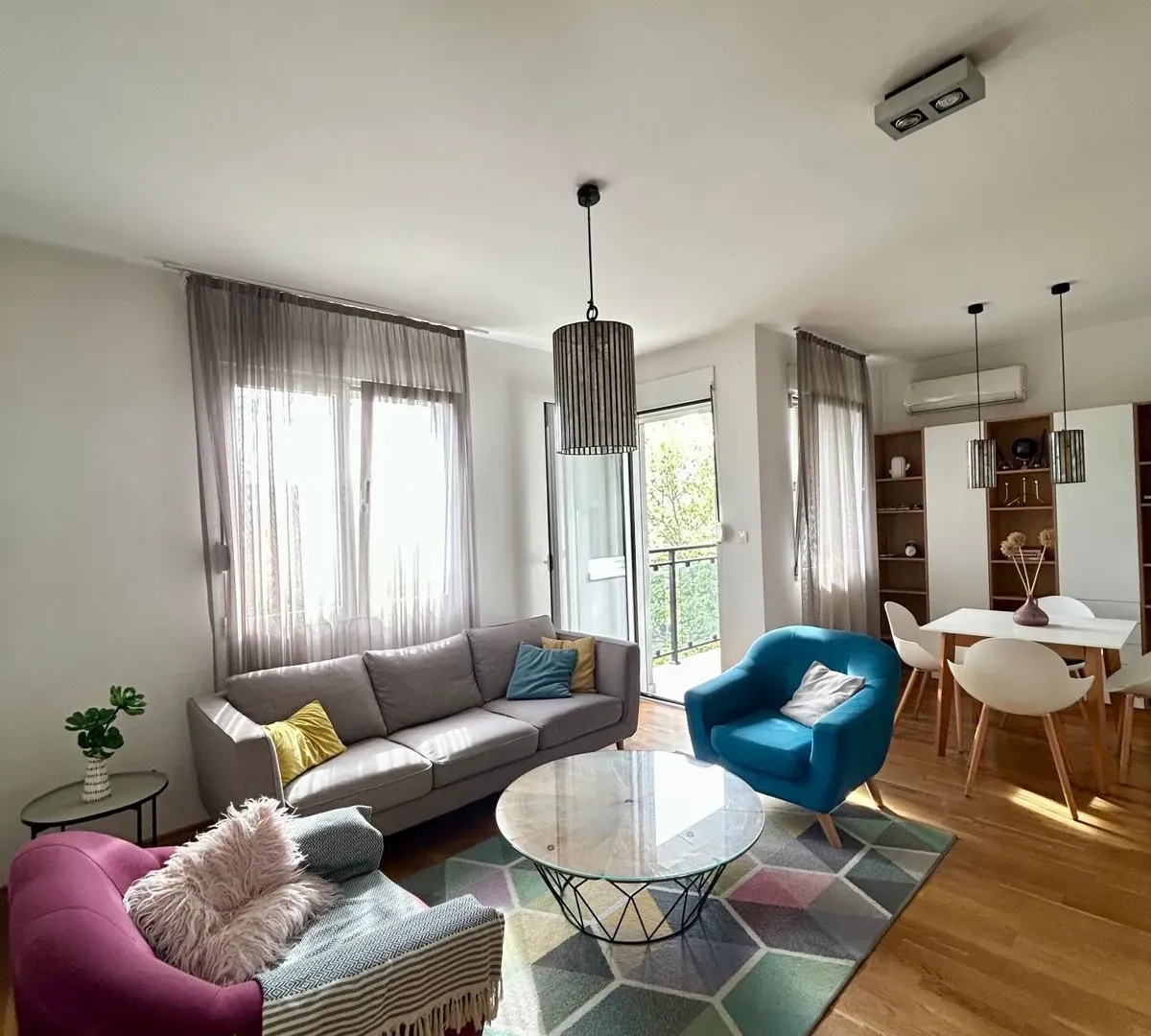 Rent, two bedroom apartment, 60m², Blok 9, Podgorica
