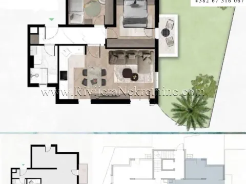 Prodaja, dvosoban stan, 59m², Kava, Tivat - image 6