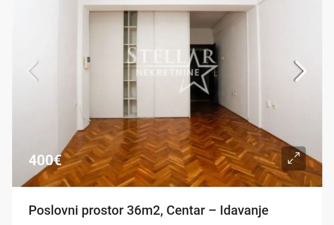 Izdavanje, poslovni prostor, 36m², Centar, Podgorica