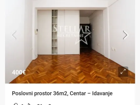 Izdavanje, poslovni prostor, 36m², Centar, Podgorica - image 1
