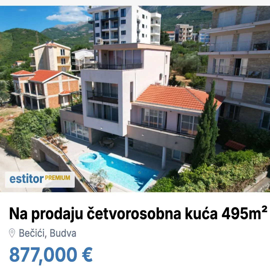 Sale, house, 495m², Bečići, Budva