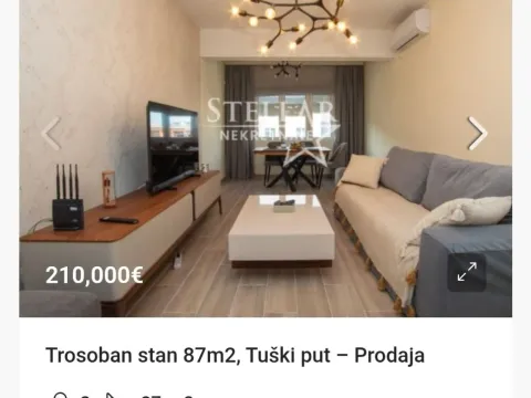 Prodaja, trosoban stan, 87m², Tuški Put, Podgorica - image 2
