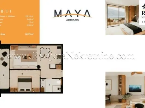 Prodaja, jednosoban stan, 4856m², Kumbor, Herceg Novi - image 7