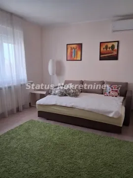 Dnevna soba sa kaučem, tepihom i umetničkim slikama na zidu. - image 20