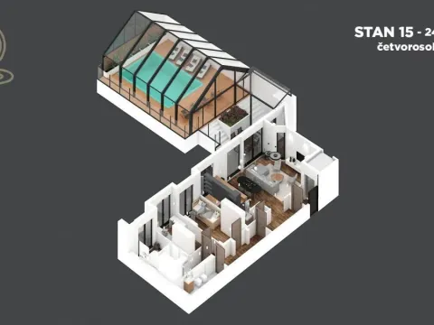 Sale, four bedroom apartment, 245m², Adamovićevo Naselje, Novi Sad Sve Podlokacije - image 8