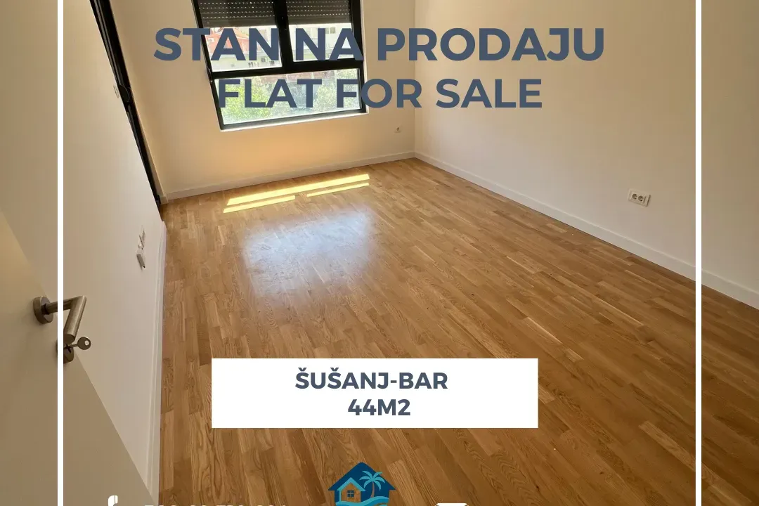 Sale, one bedroom apartment, 44m², Šušanj, Bar